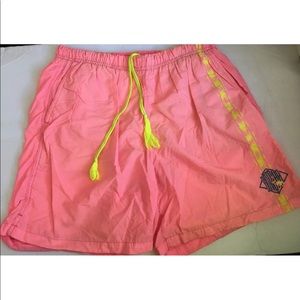 Gotcha Vintage Neon Pink Swim Trunks Swimsuit 34